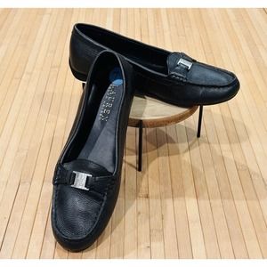 Lauren Ralph Lauren Careigh Loafers Driving Shoes Women’s SZ 7.5 B Black Silver